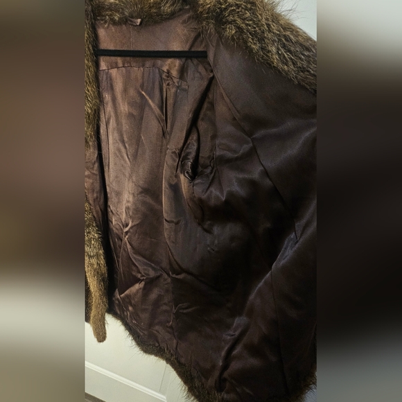 Vintage Fur Jacket Brown Fur Coat - Picture 11 of 16